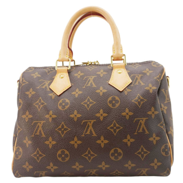 LOUIS VUITTON Speedy 25 Bandouliere Monogram Canvas Shoulder Bag Brown