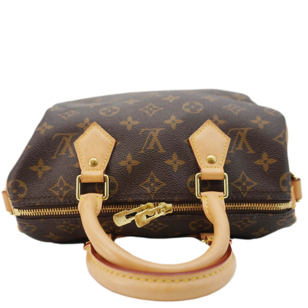 LOUIS VUITTON Speedy 25 Bandouliere Monogram Canvas Shoulder Bag Brown