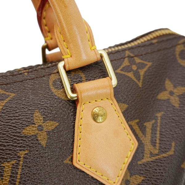 LOUIS VUITTON Speedy 25 Bandouliere Monogram Canvas Shoulder Bag Brown