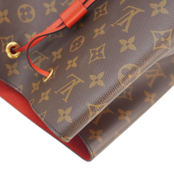 LOUIS VUITTON Neonoe MM Monogram Canvas Shoulder Bag Brown