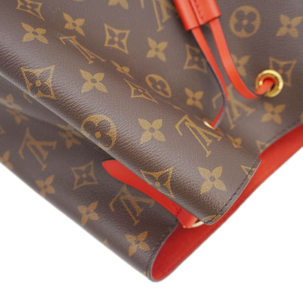 LOUIS VUITTON Neonoe MM Monogram Canvas Shoulder Bag Brown