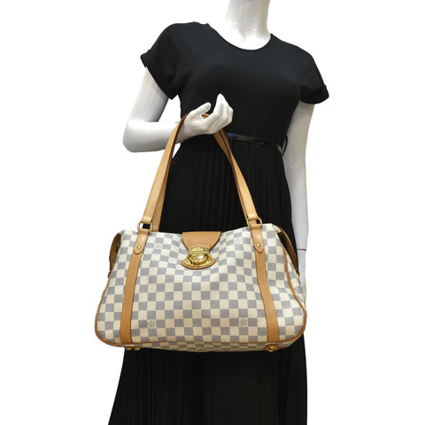 LOUIS VUITTON Stresa PM Damier Azur Shoulder Bag White