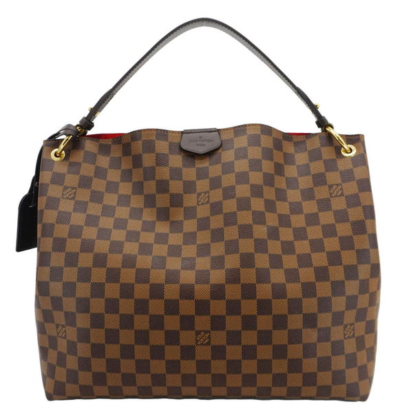 LOUIS VUITTON Graceful MM Monogram Canvas Shoulder Bag Brown