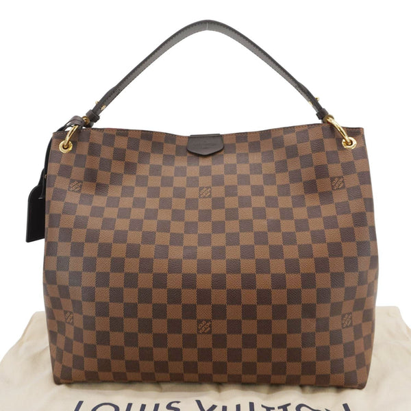 LOUIS VUITTON Graceful MM Monogram Canvas Shoulder Bag Brown