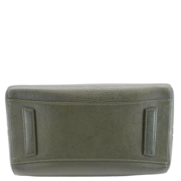 GIVENCHY Antigona Leather Shoulder Bag Olive Green