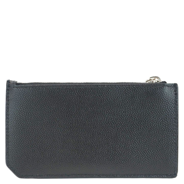 YVES SAINT LAURENT Leather Coin Card holder Black