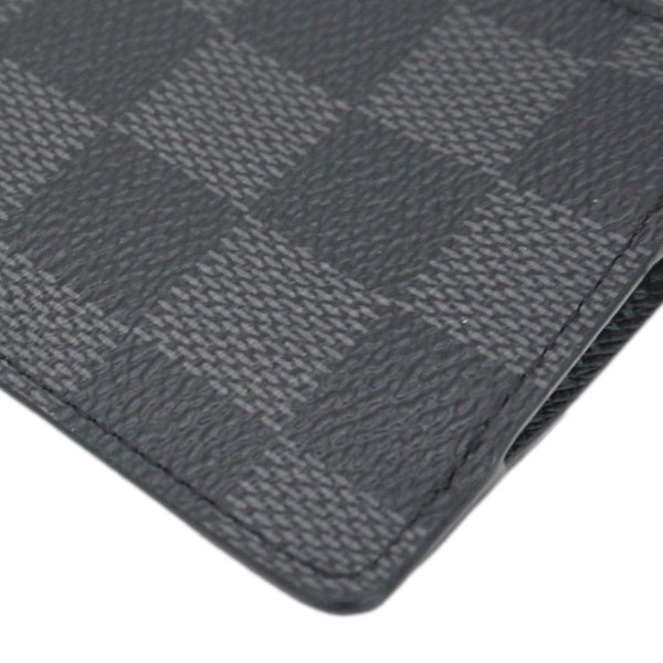 LOUIS VUITTON Damier Graphite Coin Card Holder Black