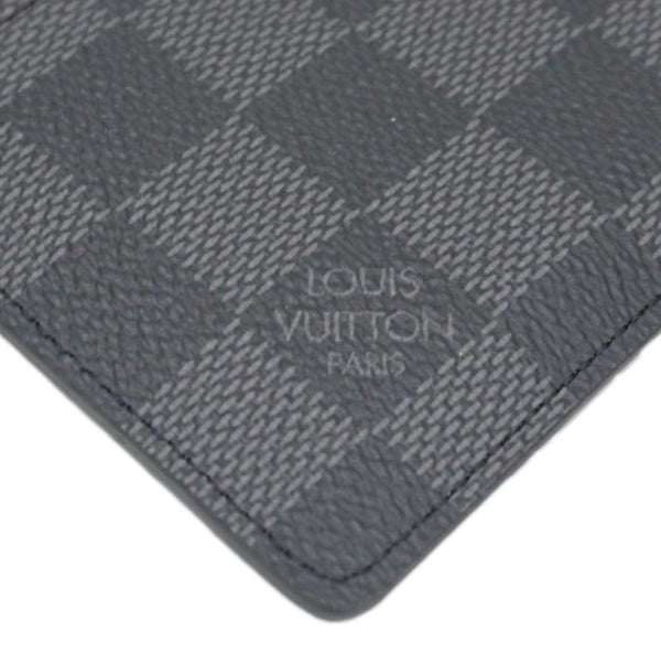 LOUIS VUITTON Damier Graphite Coin Card Holder Black