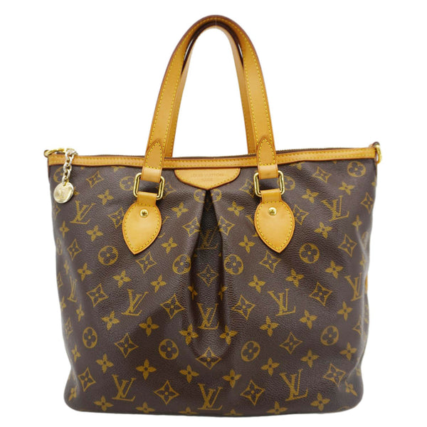 LOUIS VUITTON Palermo PM Monogram Canvas Shoulder Bag Brown