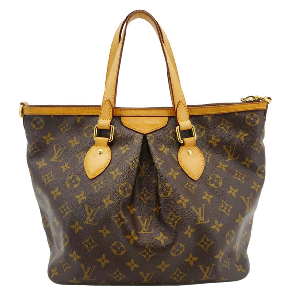 LOUIS VUITTON Palermo PM Monogram Canvas Shoulder Bag Brown