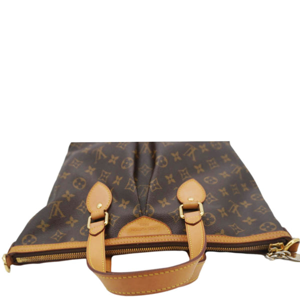 LOUIS VUITTON Palermo PM Monogram Canvas Shoulder Bag Brown