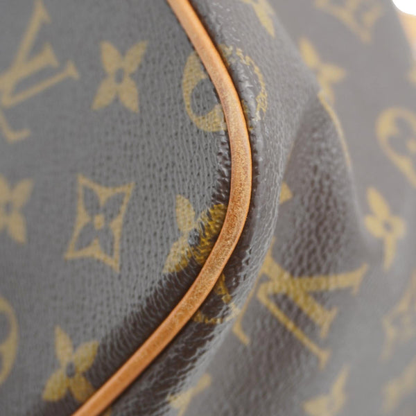 LOUIS VUITTON Palermo PM Monogram Canvas Shoulder Bag Brown