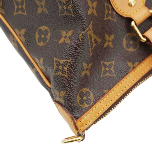 LOUIS VUITTON Palermo PM Monogram Canvas Shoulder Bag Brown