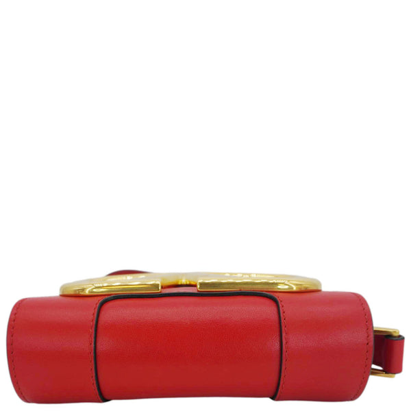 VALENTINO Garavani Supervee Leather Crossbody Bag Red