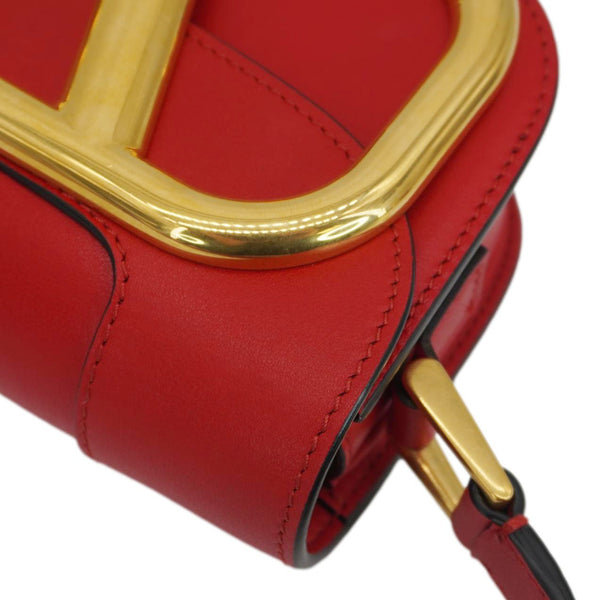 VALENTINO Garavani Supervee Leather Crossbody Bag Red