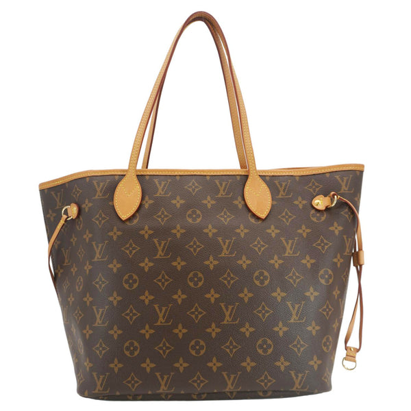 LOUIS VUITTON Neverfull MM Monogram Canvas Tote Bag Brown