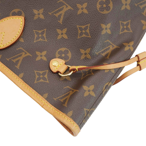 LOUIS VUITTON Neverfull MM Monogram Canvas Tote Bag Brown