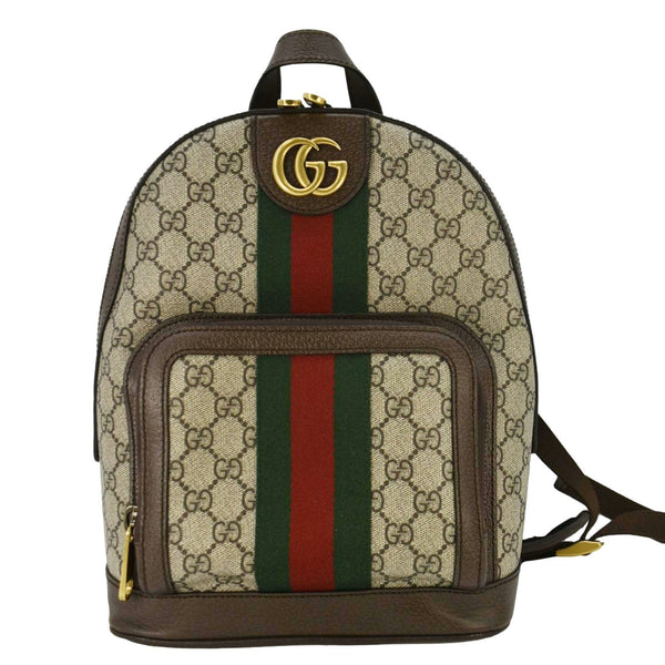 GUCCI Ophidia Small GG Supreme Canvas Backpack Beige 547965