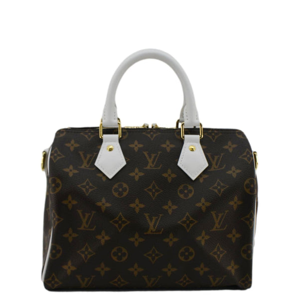 LOUIS VUITTON  Speedy 25 Bandouliere LV Match Monogram Canvas Satchel Bag White