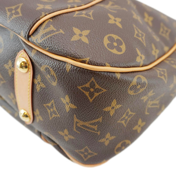 LOUIS VUITTON Galliera PM Monogram Canvas Shoulder Bag Brown