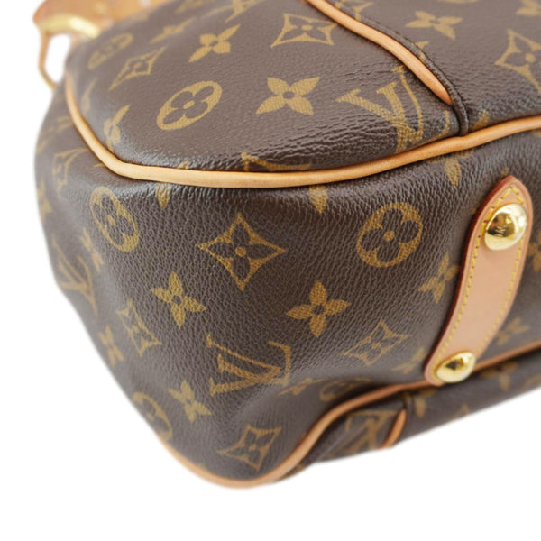 LOUIS VUITTON Galliera PM Monogram Canvas Shoulder Bag Brown