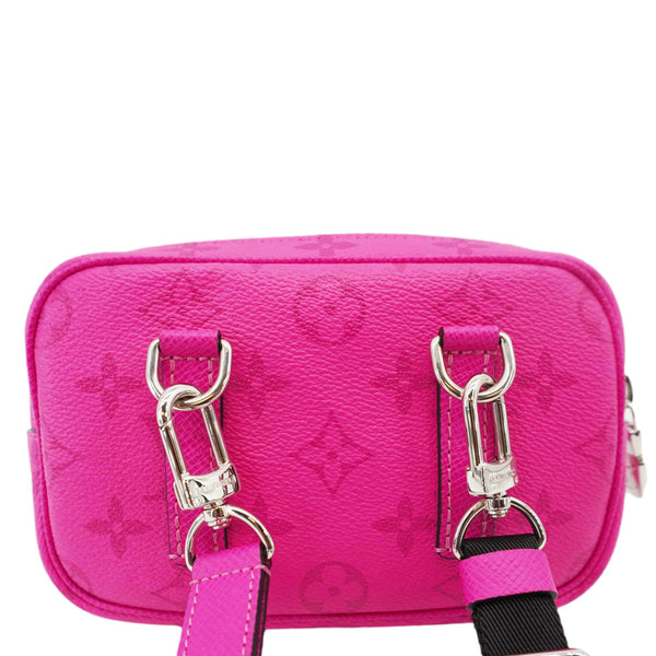 LOUIS VUITTON Outdoor Taigarama Monogram Taigarama Pouch Pink