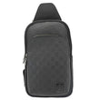 LOUIS VUITTON Avenue Sling Damier Infini Leather Backpack Bag Black