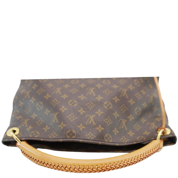 LOUIS VUITTON Artsy MM Monogram Canvas Hobo Bag Brown