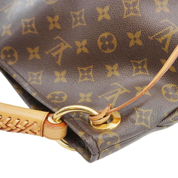 LOUIS VUITTON Artsy MM Monogram Canvas Hobo Bag Brown