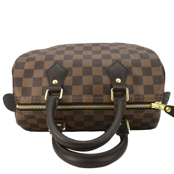 LOUIS VUITTON Speedy 25 Damier Ebene Satchel Bag Brown