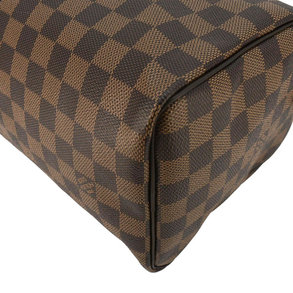 LOUIS VUITTON Speedy 25 Damier Ebene Satchel Bag Brown