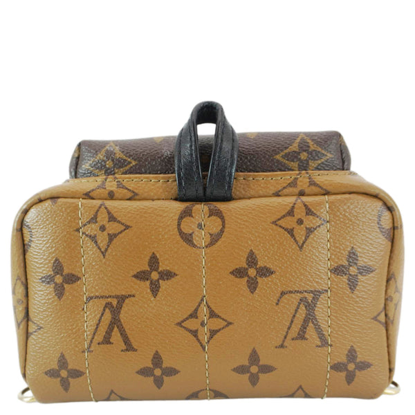 LOUIS VUITTON Palm Springs Mini Monogram Reverse Canvas Backpack Bag Brown