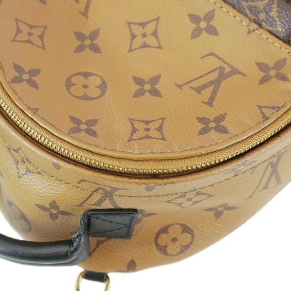 LOUIS VUITTON Palm Springs Mini Monogram Reverse Canvas Backpack Bag Brown