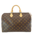 LOUIS VUITTON Speedy 30 Monogram Canvas Satchel Bag Brown