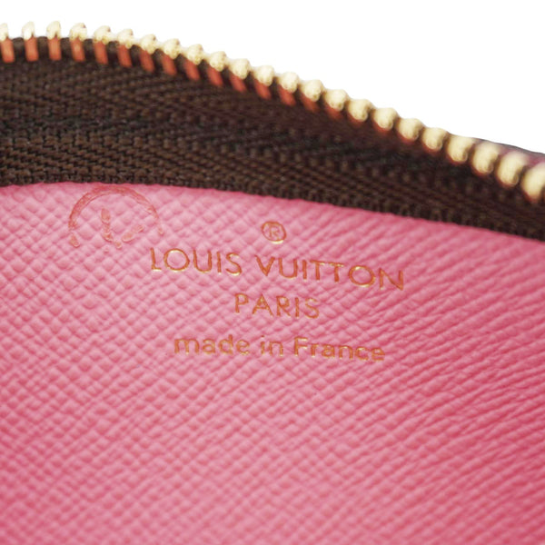 LOUIS VUITTON Monogram Animation Alpine Key Pouch Rose Ballerine