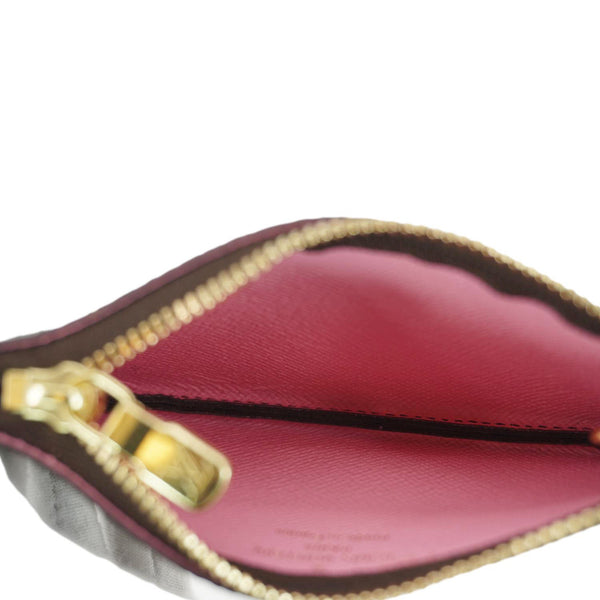 LOUIS VUITTON Monogram Animation Alpine Key Pouch Rose Ballerine