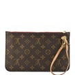 LOUIS VUITTON  Monogram Canvas Wristlet Pouch Brown