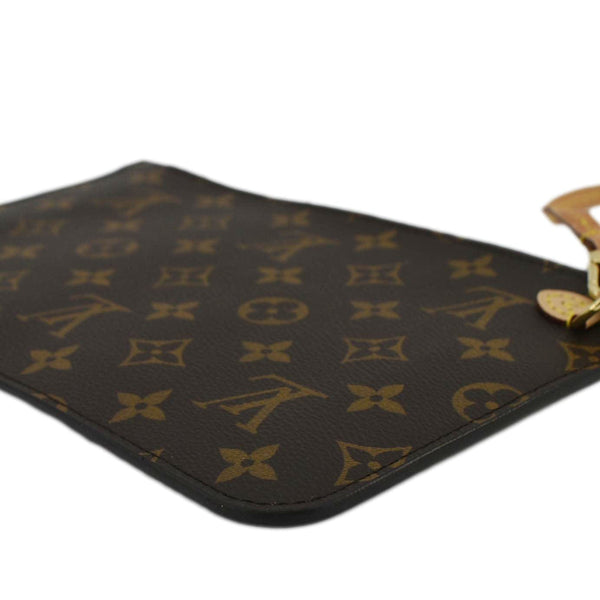 LOUIS VUITTON  Monogram Canvas Wristlet Pouch Brown