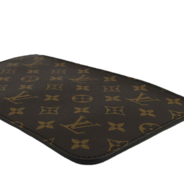 LOUIS VUITTON  Monogram Canvas Wristlet Pouch Brown