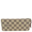 LOUIS VUITTON Clemence Damier Azur Wallet Rose Ballerine