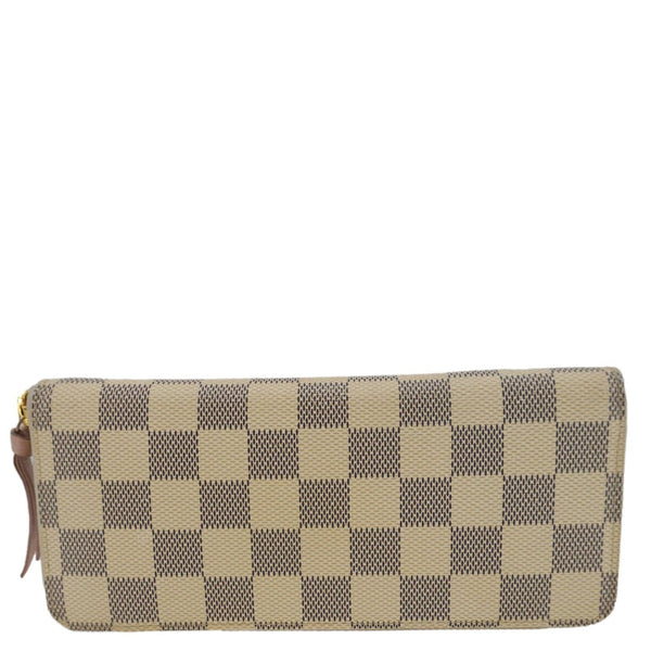 LOUIS VUITTON Clemence Damier Azur Wallet Rose Ballerine