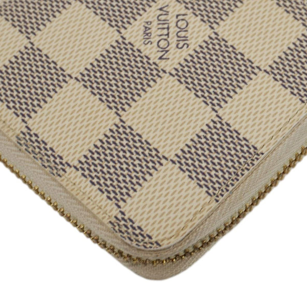 LOUIS VUITTON Clemence Damier Azur Wallet Rose Ballerine