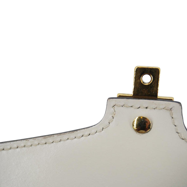 Gucci Sylvie Small Web Leather Shoulder Bag White 421882