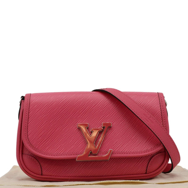 LOUIS VUITTON Buci Epi  Leather Shoulder Bag Pink