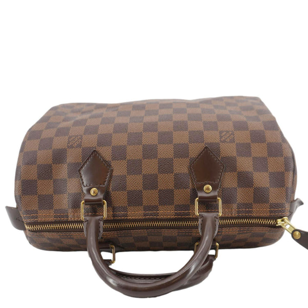 LOUIS VUITTON Speedy 30 Damier Ebene Satchel Bag Brown