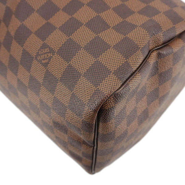 LOUIS VUITTON Speedy 30 Damier Ebene Satchel Bag Brown