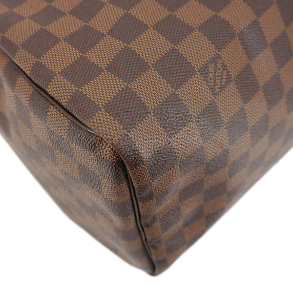 LOUIS VUITTON Speedy 30 Damier Ebene Satchel Bag Brown