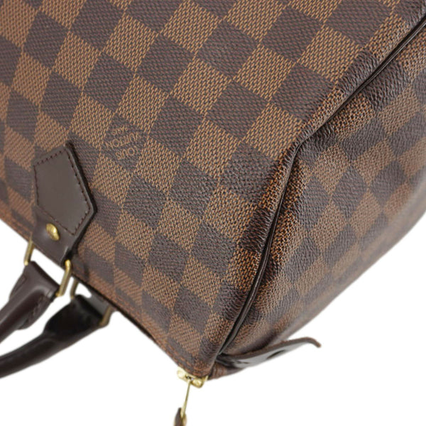 LOUIS VUITTON Speedy 30 Damier Ebene Satchel Bag Brown