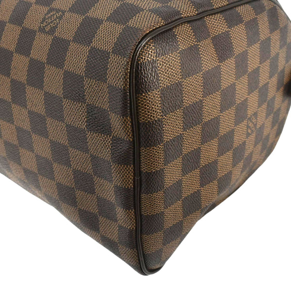 LOUIS VUITTON Speedy 30 Damier Ebene Satchel Bag Brown