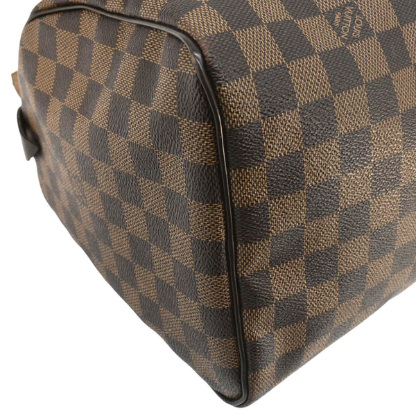 LOUIS VUITTON Speedy 30 Damier Ebene Satchel Bag Brown